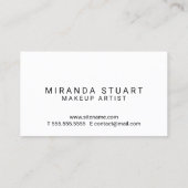 Professionele moderne zwarte en witte makreelvorme visitekaartje (Achterkant)