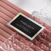 Professionele Moderne Zwarte Haar Stylist Visitekaartje