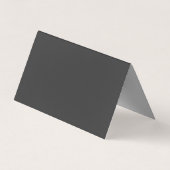 Professionele moderne zwarte minimalist visitekaartje (Achterkant)