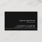 Professionele, moderne zwarte Sjabloon Visitekaartje (Voorkant)