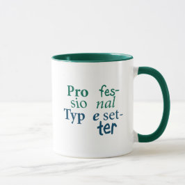Professionele Mok voor typesetter