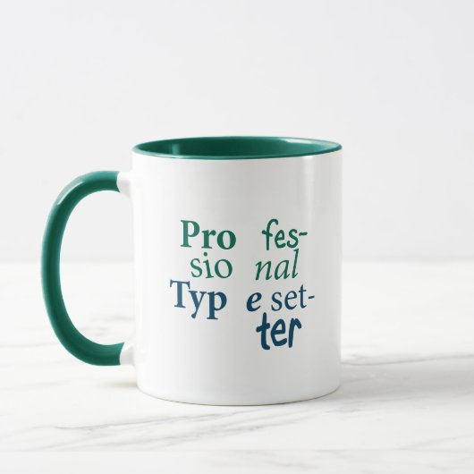 Professionele Mok voor typesetter (Links)