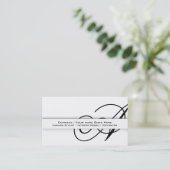 Professionele monogram "A"-business CUSTOM Visitekaartje (Staand voorkant)