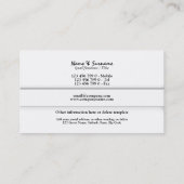 Professionele monogram "A"-business CUSTOM Visitekaartje (Achterkant)