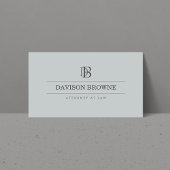 Professionele Monogram Advocaat, Advocaat Slate Visitekaartje