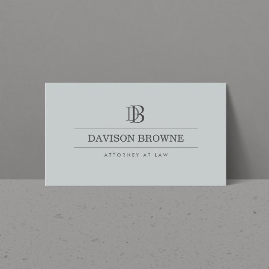 Professionele Monogram Advocaat, Advocaat Slate Visitekaartje