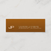 Professionele Monogram Elegante Moderne Parel Luxe Mini Visitekaartje (Achterkant)