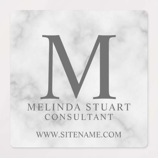 Professionele monogram- en bedrijfslabels labels (Design 1)