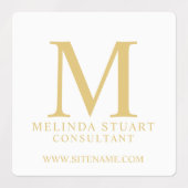 Professionele monogram- en bedrijfslabels labels (Design 1)