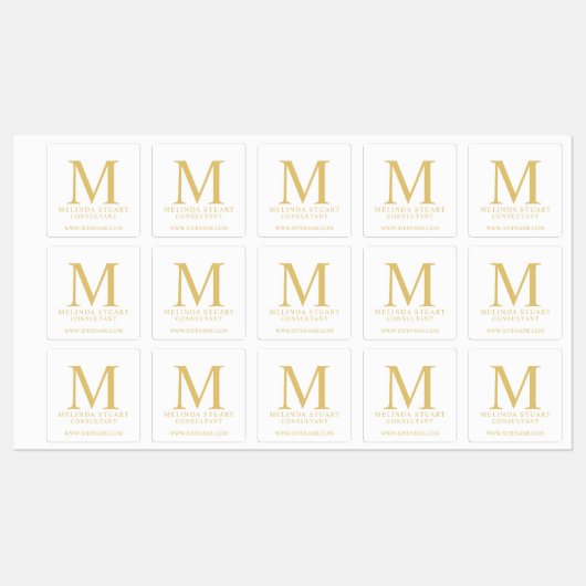 Professionele monogram- en bedrijfslabels labels (Vel)
