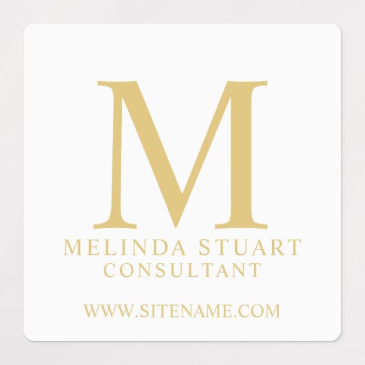Professionele monogram- en bedrijfslabels labels (Design 2)