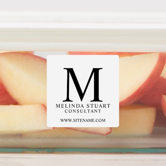 Professionele monogram en naam labels (Aangebracht)