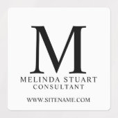 Professionele monogram en naam labels (Design 1)