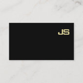 Professionele Monogram Gold Look Design Plain Luxe Visitekaartje (Achterkant)