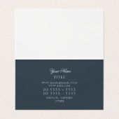 Professionele monogram legante houtskool visitekaartje (Binnenkant ongevouwen)