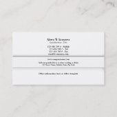 Professionele monogram "M" business CUSTOM Visitekaartje (Achterkant)