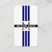 Professionele monogram Moderne marineschepen Visitekaartje (Voorkant)