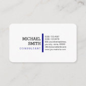 Professionele monogram Moderne marineschepen Visitekaartje (Achterkant)