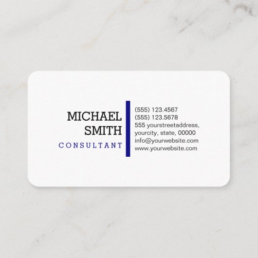 Professionele monogram Moderne marineschepen Visitekaartje (Achterkant)