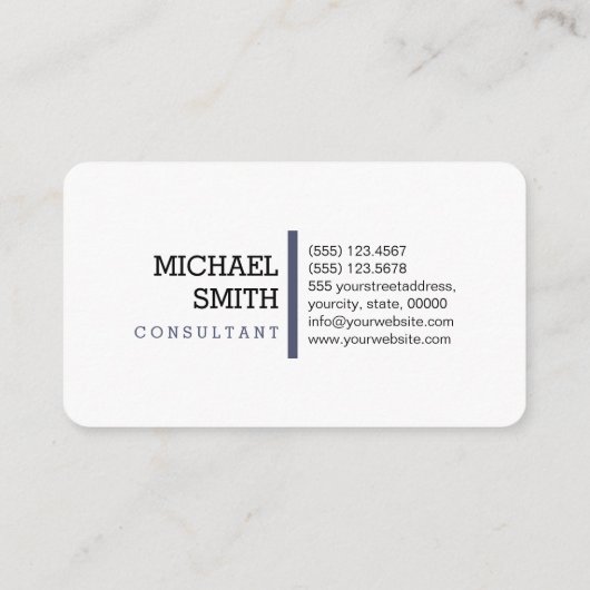 Professionele monogram Moderne Onafhankelijkheidss Visitekaartje (Achterkant)