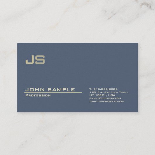 Professionele monogram Premium - Parelfinger Moder Visitekaartje (Voorkant)