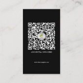 Professionele monteur met moersleutel en sleutel visitekaartje (Achterkant)