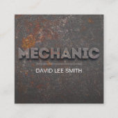 Professionele monteur vierkante visitekaartje (Voorkant)