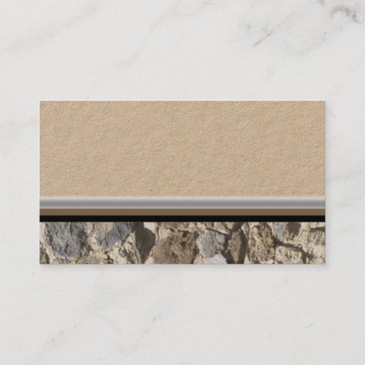 Professionele muur met foto's aan de muur visitekaartje (Achterkant)