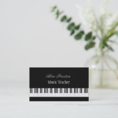 Professionele muziekdocent | Piano Keys Visitekaartje (Staand voorkant)