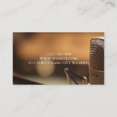 Professionele muziekopnamStudio Visitekaartje (Achterkant)