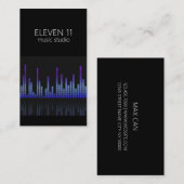 Professionele muziekopnamStudio Visitekaartje (Voorkant / Achterkant)