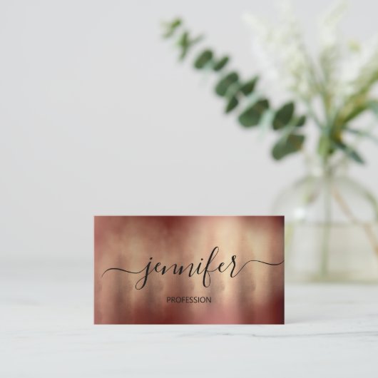 Professionele muzikant DJ Artistic Paint Gold Visitekaartje (Staand voorkant)