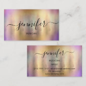 Professionele muzikant DJ Artistisch schilderen Visitekaartje (Voorkant / Achterkant)