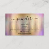 Professionele muzikant DJ Artistisch schilderen Visitekaartje (Achterkant)