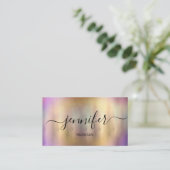 Professionele muzikant DJ Artistisch schilderen Visitekaartje (Staand voorkant)