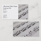 Professionele muzikant visitekaartje (Voorkant / Achterkant)