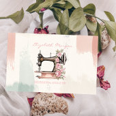 Professionele naaimachine borstelstreek visitekaartje