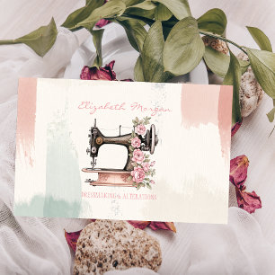 Professionele  naaimachine borstelstreek visitekaartje