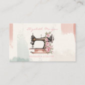 Professionele  naaimachine borstelstreek visitekaartje (Voorkant)