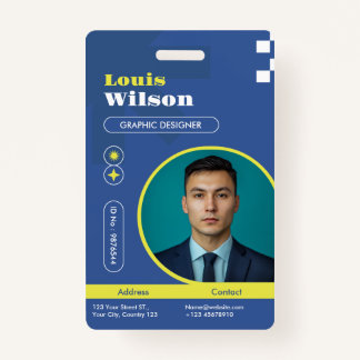 Professionele Naam & Barcode Personeel Badge