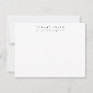 Professionele naam Details 2 Divider Line Gray Notitiekaartje
