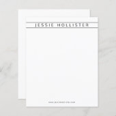 Professionele naam en informatie (Voorkant / Achterkant)