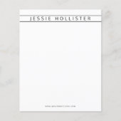 Professionele naam en informatie (Voorkant)