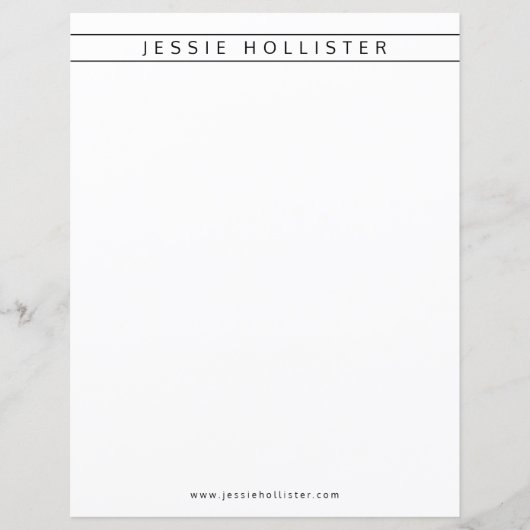 Professionele naam en informatie (Voorkant)