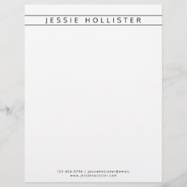 Professionele naam en informatie briefhoofd