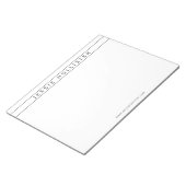 Professionele naam en informatie notitieblok (Schuin)