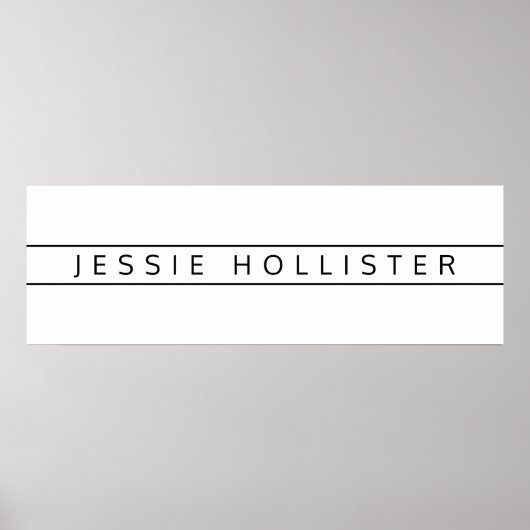 Professionele naam poster (Voorkant)