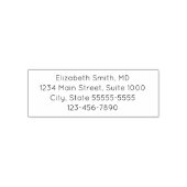 Professionele naam Retouradres en telefoonnummer Zelfinktende Stempel (Design)