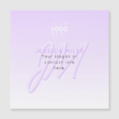 Professionele naam & Slogan Sjabloon | Licht Paars (Voorkant)