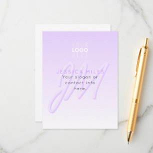 Professionele naam & Slogan Sjabloon Licht Paars